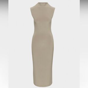Aritzia Wilfred Botanist Dress in Nomad Taupe - S